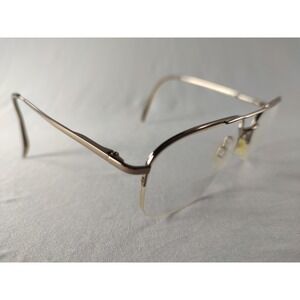 Charmant CH8145 LB Pure Titanium Eyeglass Frames Bronze 55-18-145 Half Rim